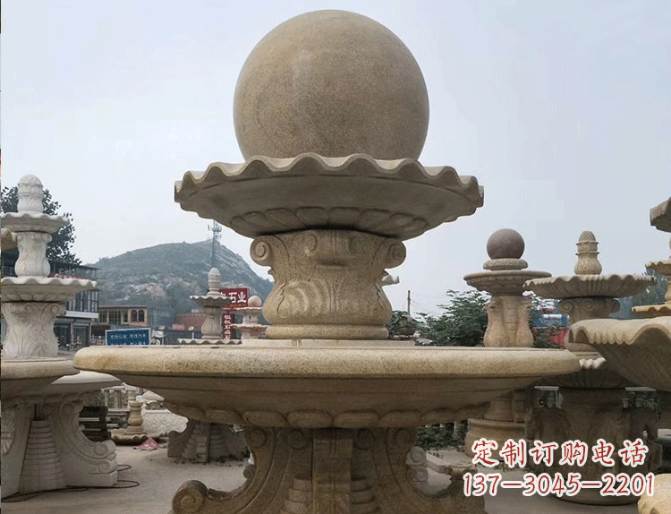 益阳石雕汉白玉喷泉