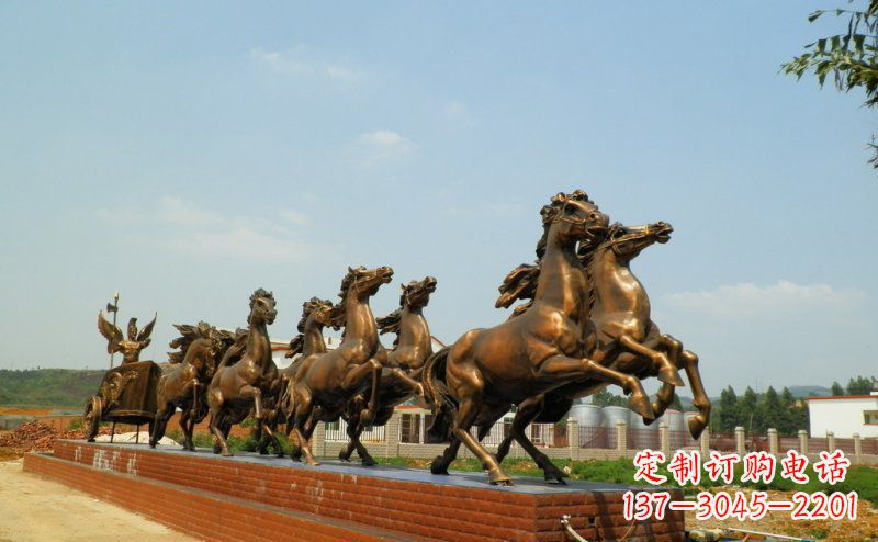 益阳阿波罗战车广场景观铜雕 (3)
