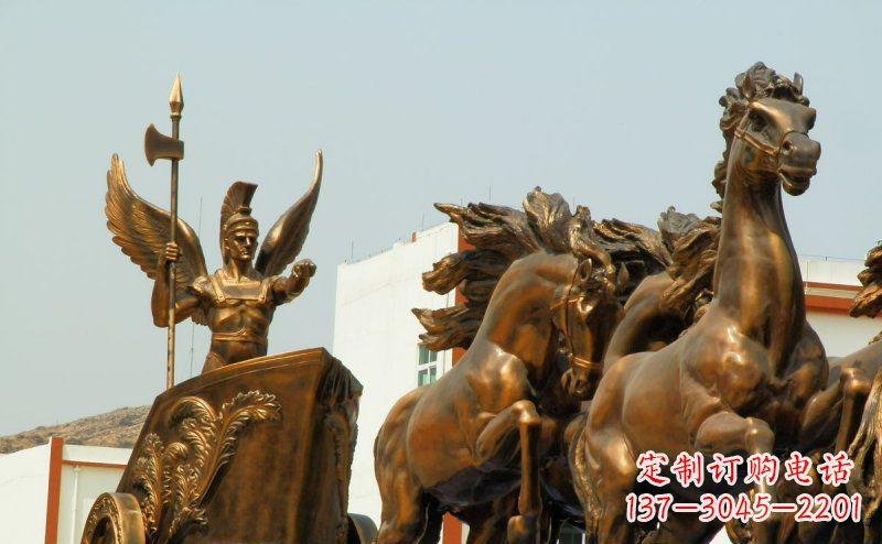 益阳阿波罗战车广场景观铜雕