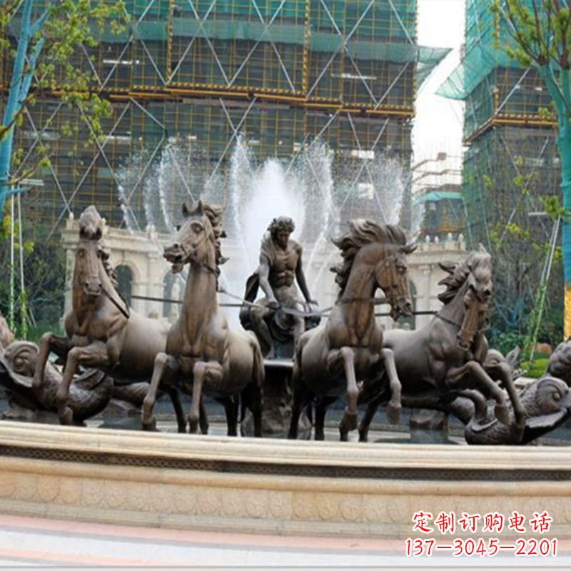 益阳阿波罗战车水景喷泉装饰景观雕塑