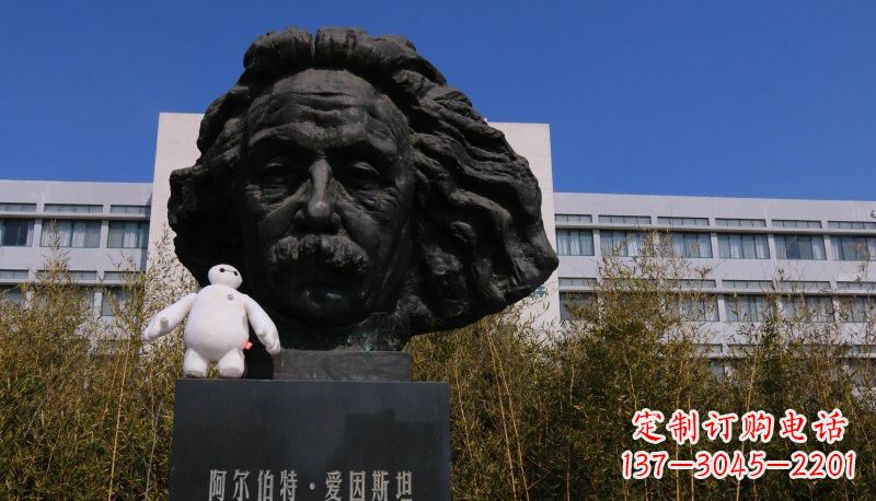 益阳爱因斯坦头像铜雕222
