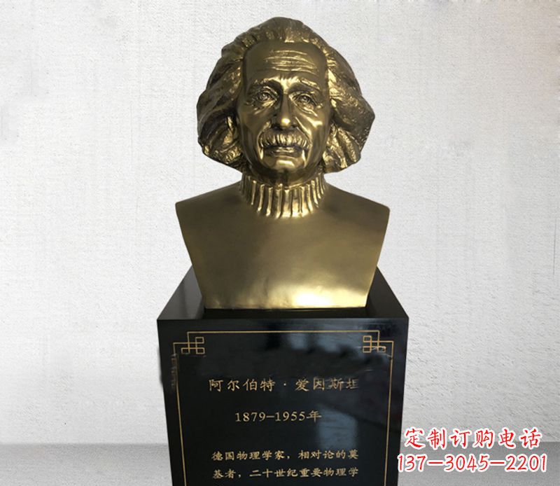 益阳爱因斯坦胸像铜雕