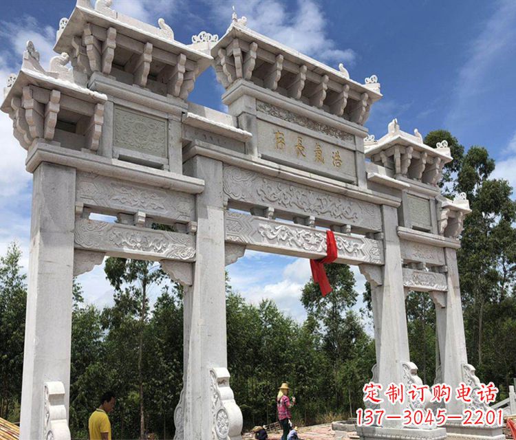益阳牌坊石雕精美定制礼品
