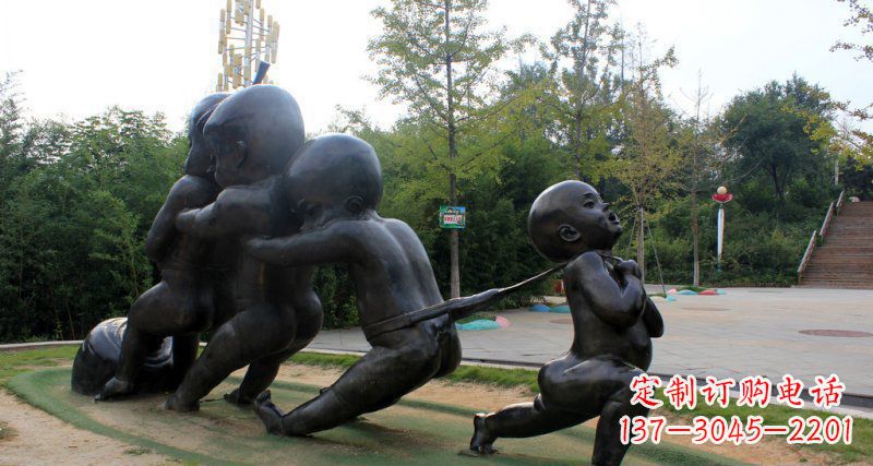 益阳萝卜街头铜雕的精美景观