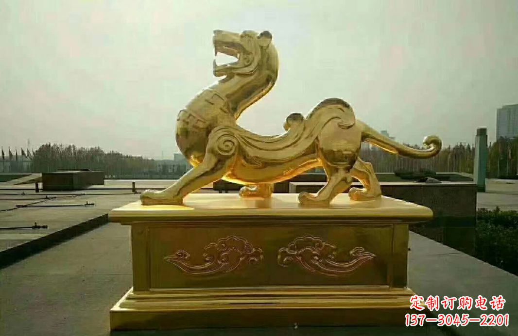 益阳白虎铜雕