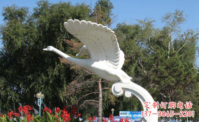 益阳白天鹅大理石雕塑