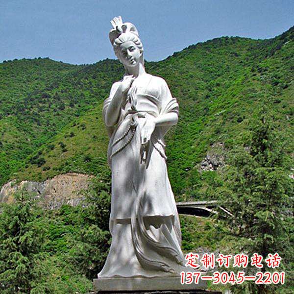 益阳褒姒汉白玉美女雕像