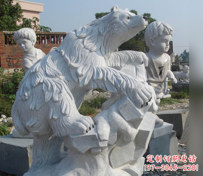 益阳北极熊石雕