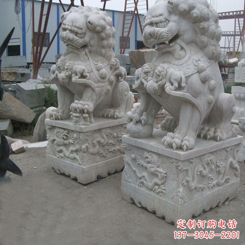 益阳新狮子雕塑,传承北京青铜文化