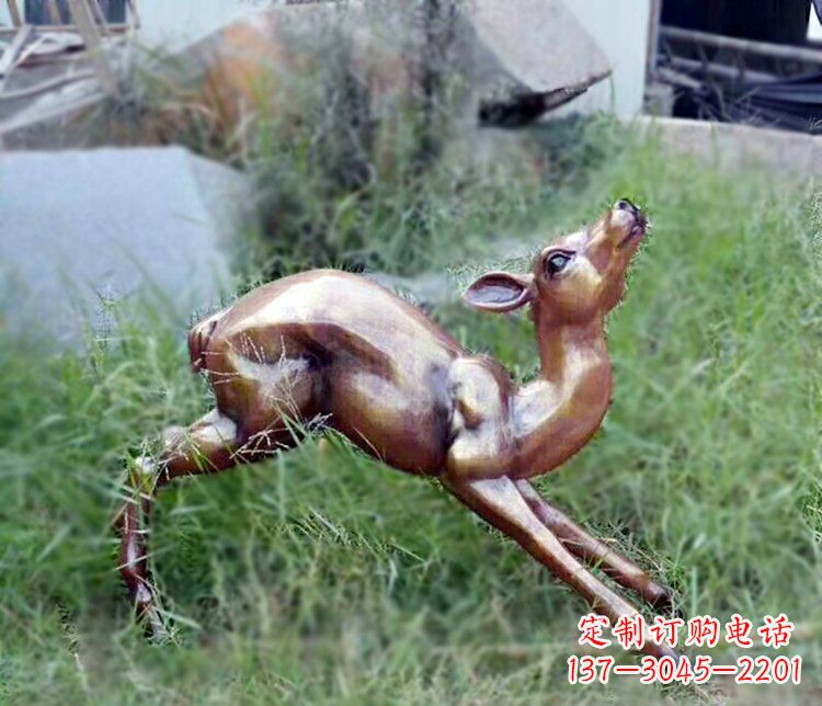 益阳精美玻璃钢仿铜动物摆件
