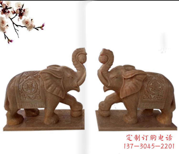 益阳精美大象石雕