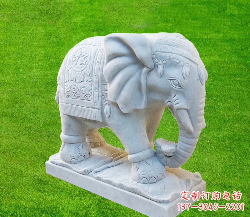益阳雕刻精美大象石雕