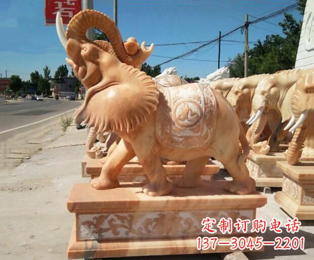 益阳大象石雕,给你美好的祝愿