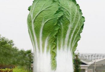 益阳铜雕刻白菜-公园园林大型玻璃钢仿真植物景观雕塑
