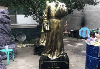 益阳白居易仿铜雕像经典中国古代诗人的艺术再现