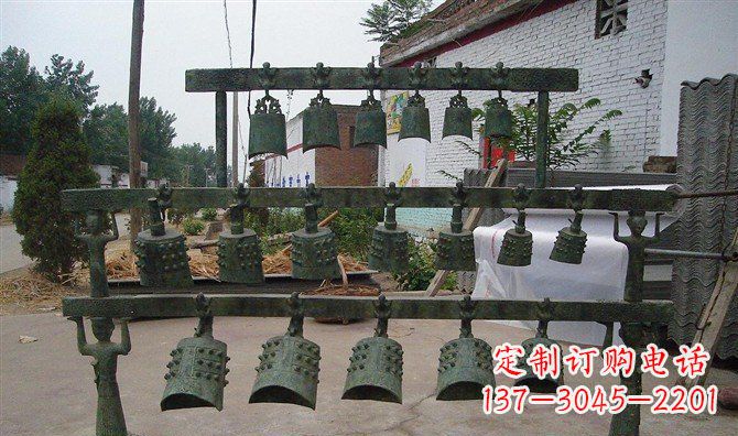 益阳编钟古铜雕仿古精美音乐器