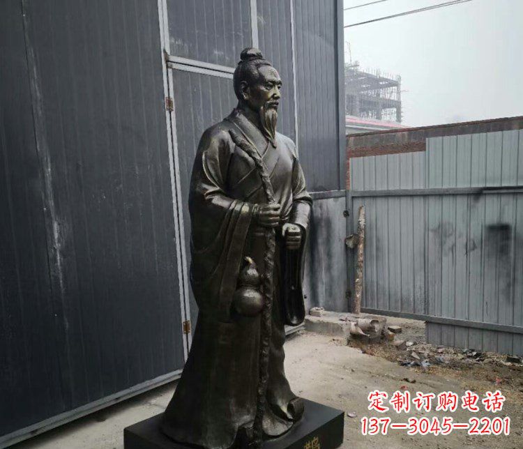 益阳扁鹊人物古代名医铜雕摆件