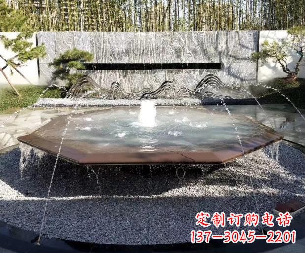 益阳别墅不锈钢假山雕塑