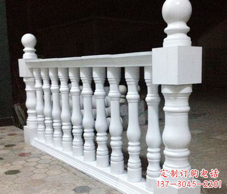 益阳别墅汉白玉石栏杆景观石雕
