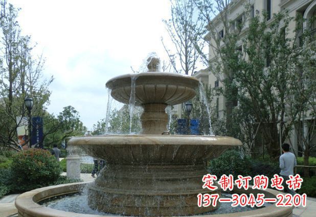 益阳别墅景观大型喷泉石雕 (3)