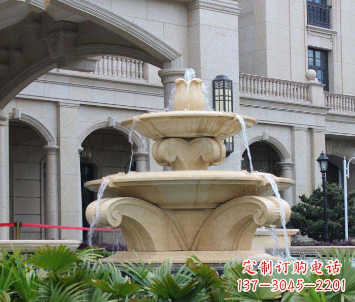 益阳别墅景观欧式喷泉石雕_1