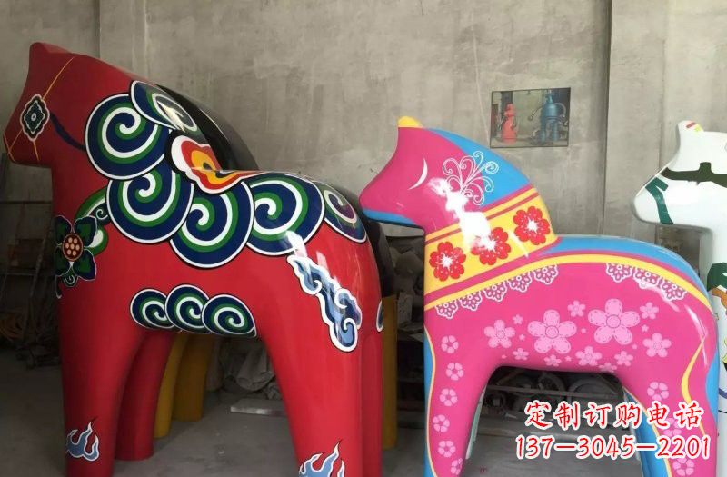 益阳新颖独角兽彩绘玻璃钢装饰品