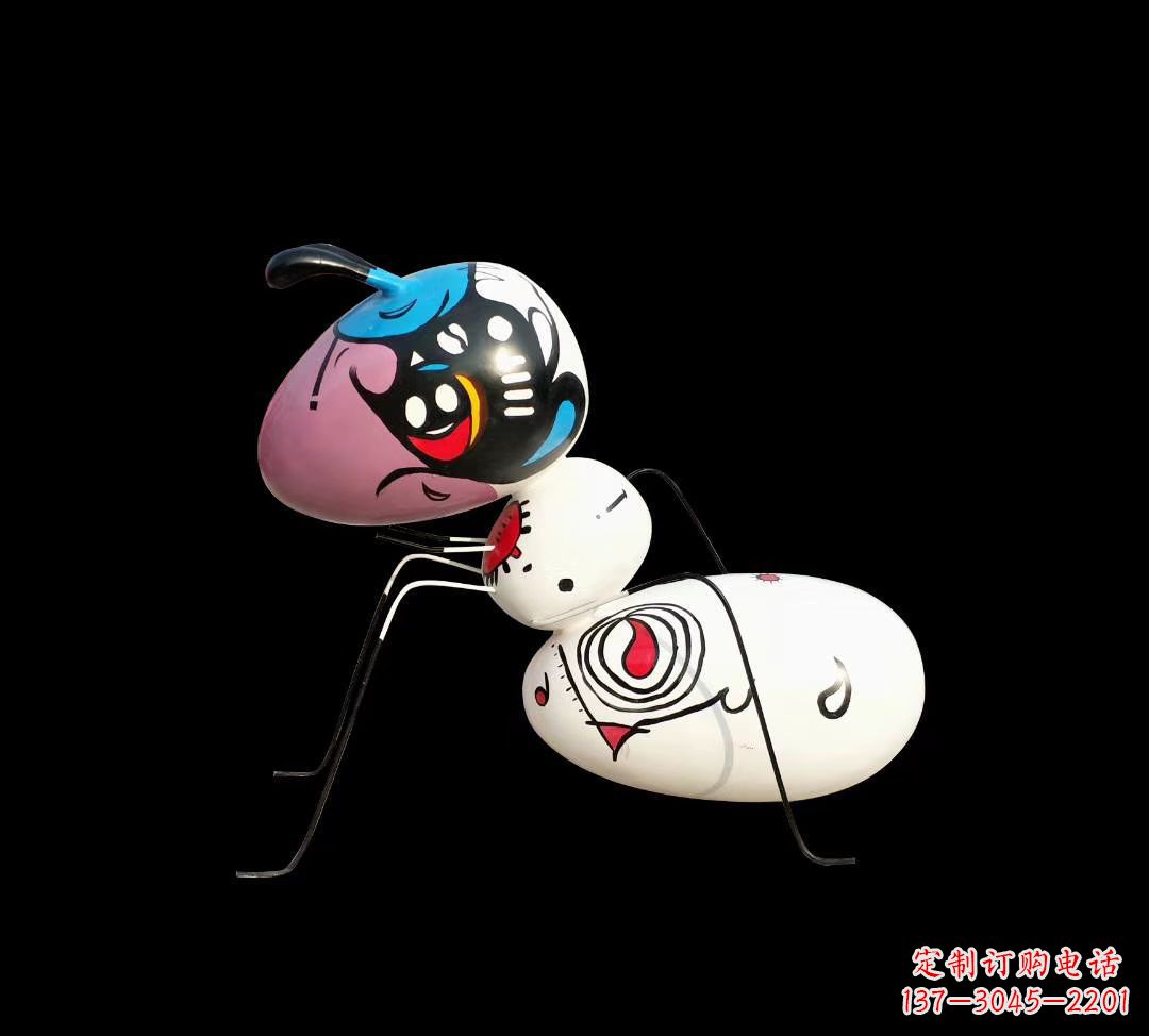 益阳玻璃钢彩绘蚂蚁雕塑