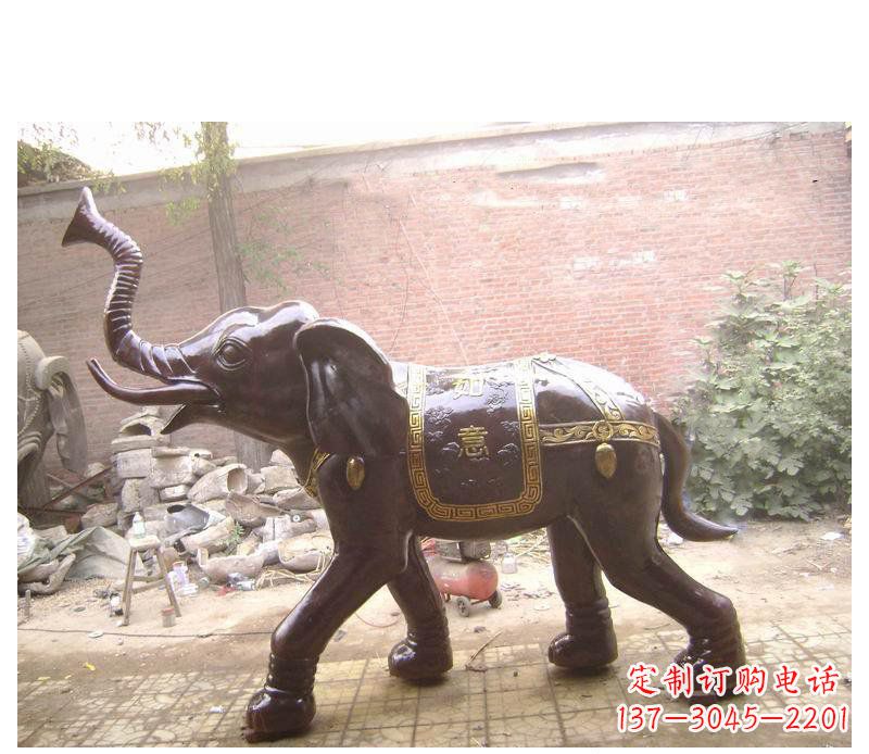 益阳玻璃钢大象坐骑雕塑