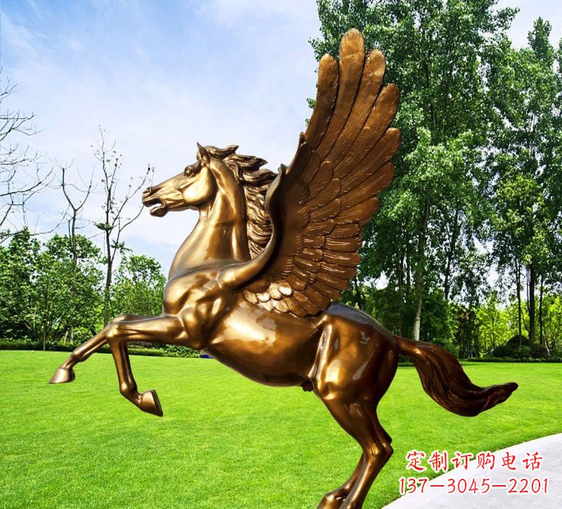 益阳玻璃钢仿铜动物马雕塑精美的艺术品