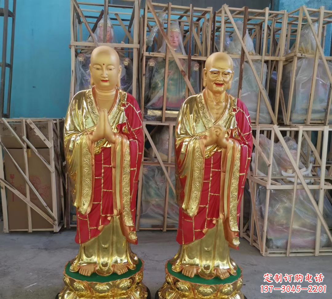 益阳玻璃钢仿铜佛像雕塑给寺庙景观增添神秘韵味