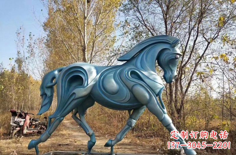 益阳玻璃钢雕刻的奔马