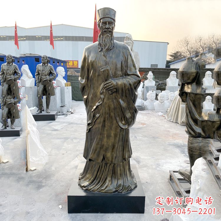 益阳苏东坡玻璃钢仿铜雕塑