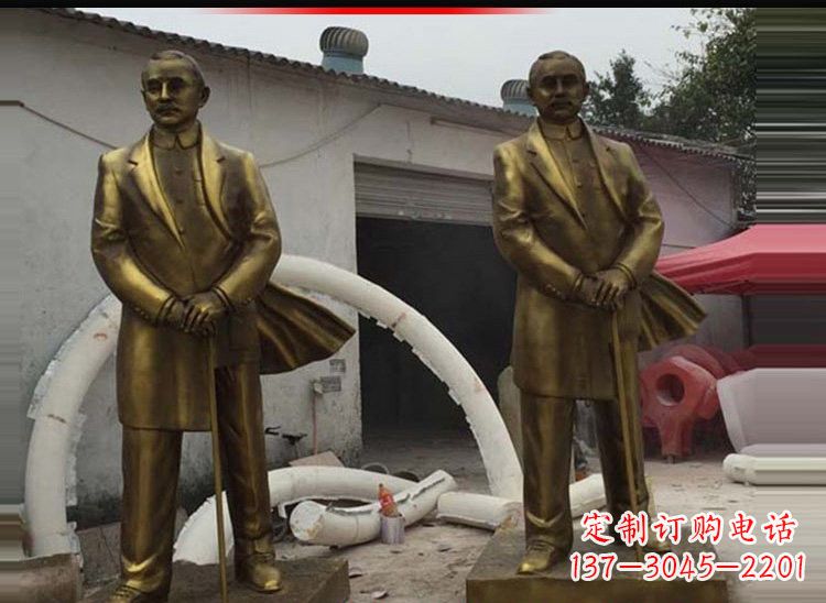 益阳玻璃钢仿铜孙中山雕塑