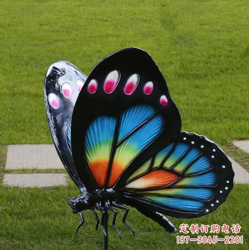 益阳玻璃钢仿真蝴蝶昆虫雕塑