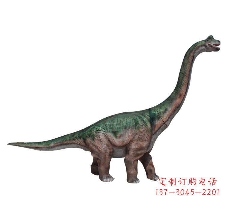 益阳玻璃钢仿真恐龙腕龙雕塑