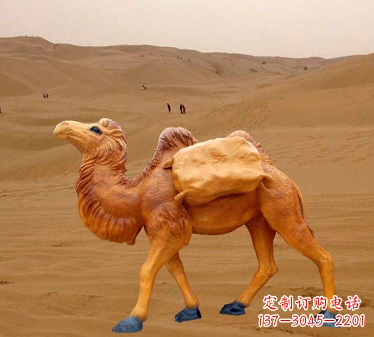 益阳玻璃钢骆驼雕塑