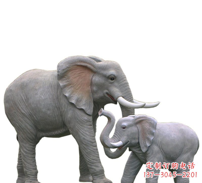 益阳玻璃钢仿真母子大象