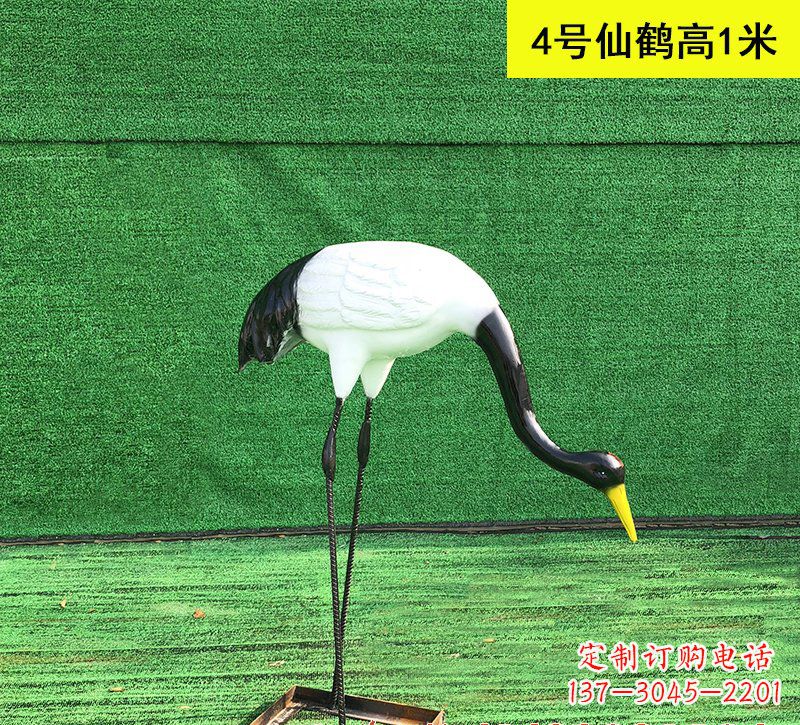 益阳仙鹤玻璃钢雕塑
