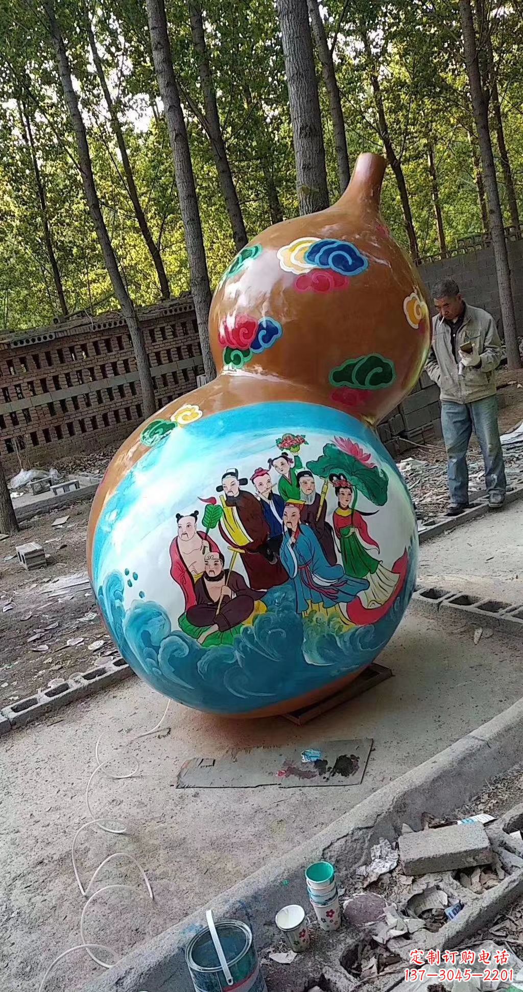 益阳玻璃钢公园仿真葫芦雕塑