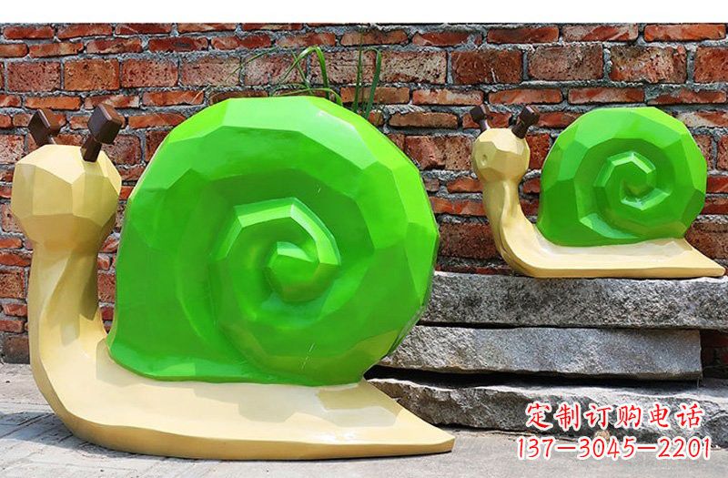 益阳玻璃钢蜗牛雕塑——浪漫又充满灵感