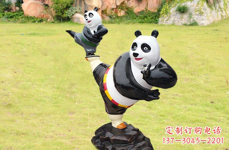 益阳玻璃钢卡通功夫熊猫