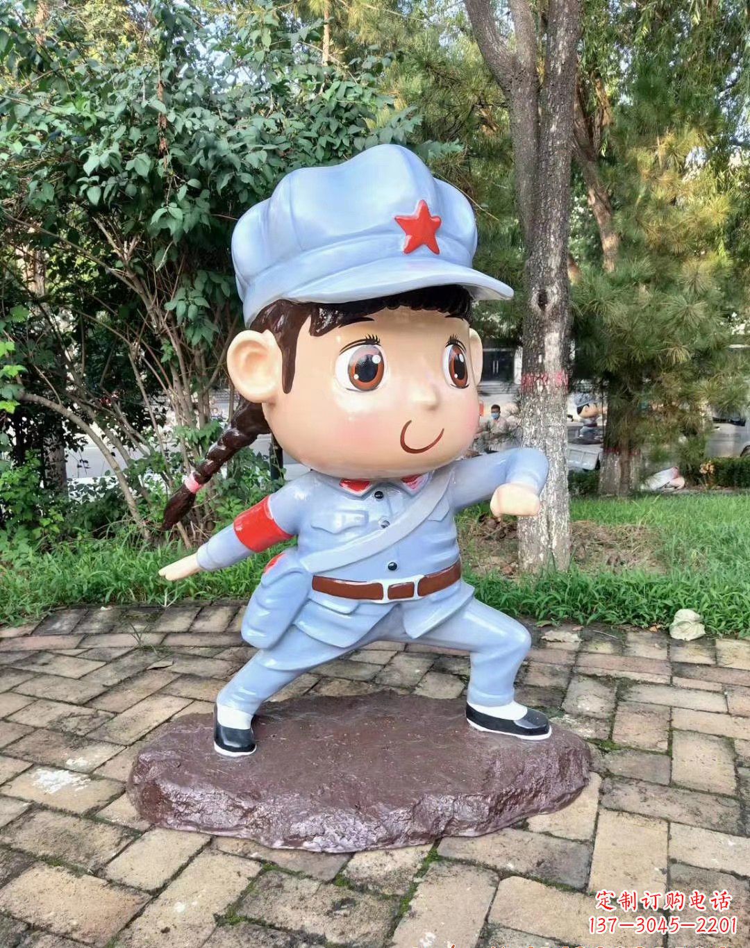 益阳红军雕塑永记革命英雄