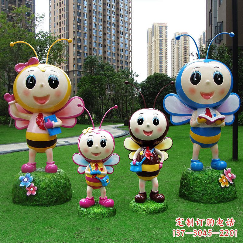 益阳玻璃钢制蜜蜂雕塑让你的家园拥有自然之美
