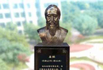 益阳玻璃钢扁鹊著名医生半身像雕塑