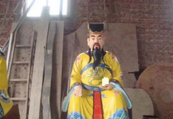 益阳玻璃钢彩绘文财神寺庙神像雕塑
