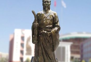 益阳玻璃钢仿铜扁鹊雕塑