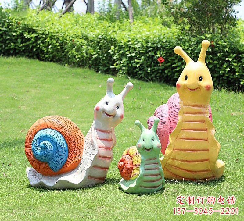 益阳玻璃钢蜗牛雕塑精美艺术品