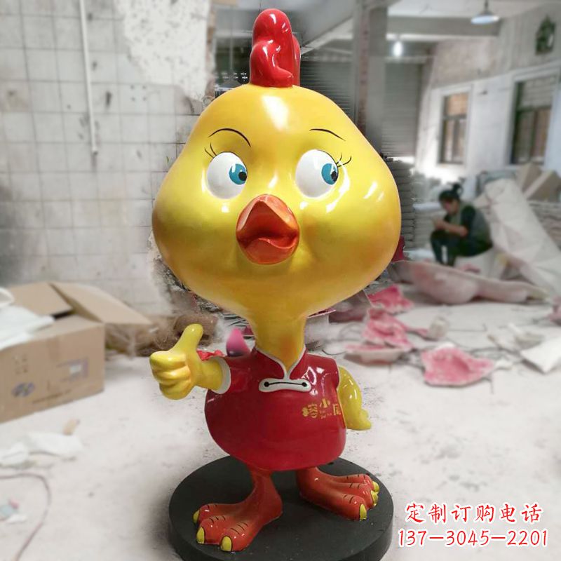 益阳“玻璃钢制造的精美鸡雕塑”