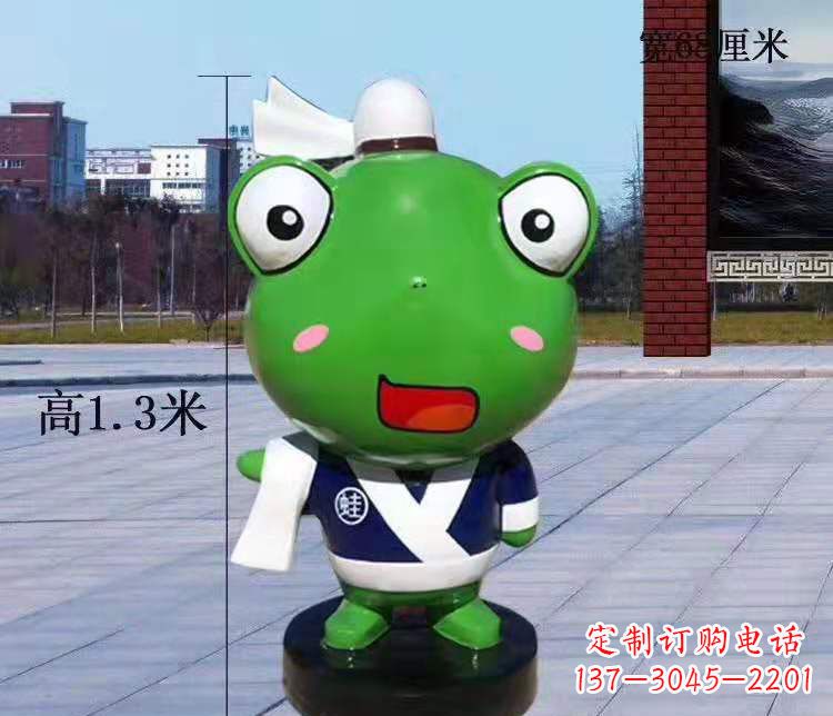 益阳玻璃钢卡通小青蛙——景观雕塑的新灵感