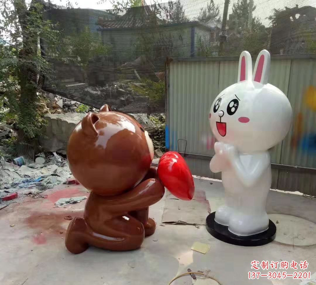 益阳玻璃钢卡通熊猫雕塑精美的动物雕塑